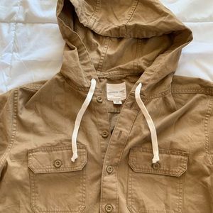 American Eagle Men’s Kaki Button Down Jacket